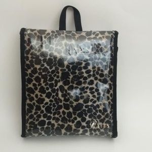 Leopard print make up bag